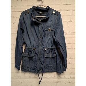 Womens Medium Black Label C'est Toi Blue Jacket‎